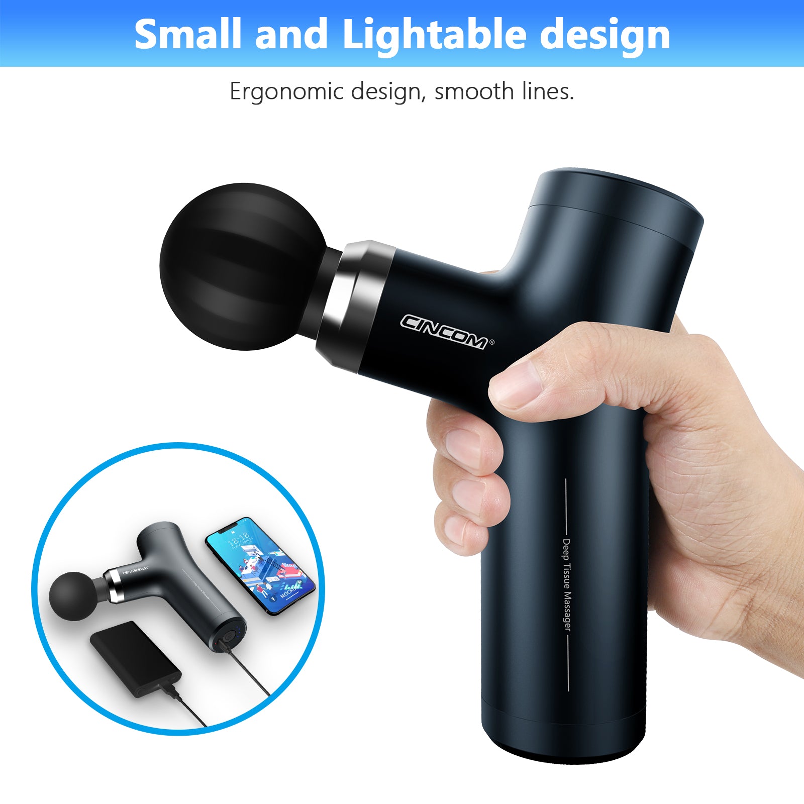 small and lightable design Mini Massage gun
