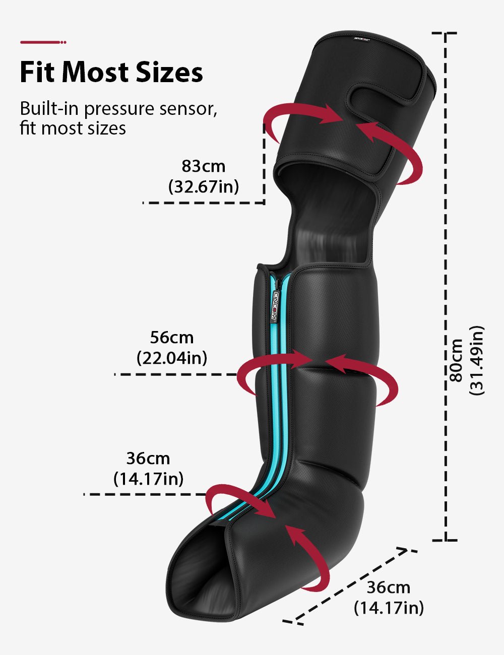 CINCOM Premium Foot and Leg Massager with Heat 102A
