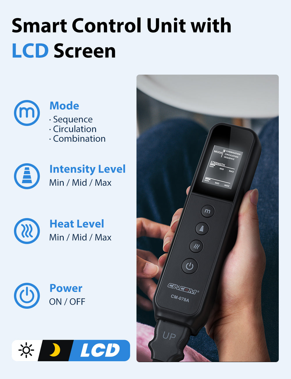 CINCOM Upgraded Full Leg Compression Massager 078A