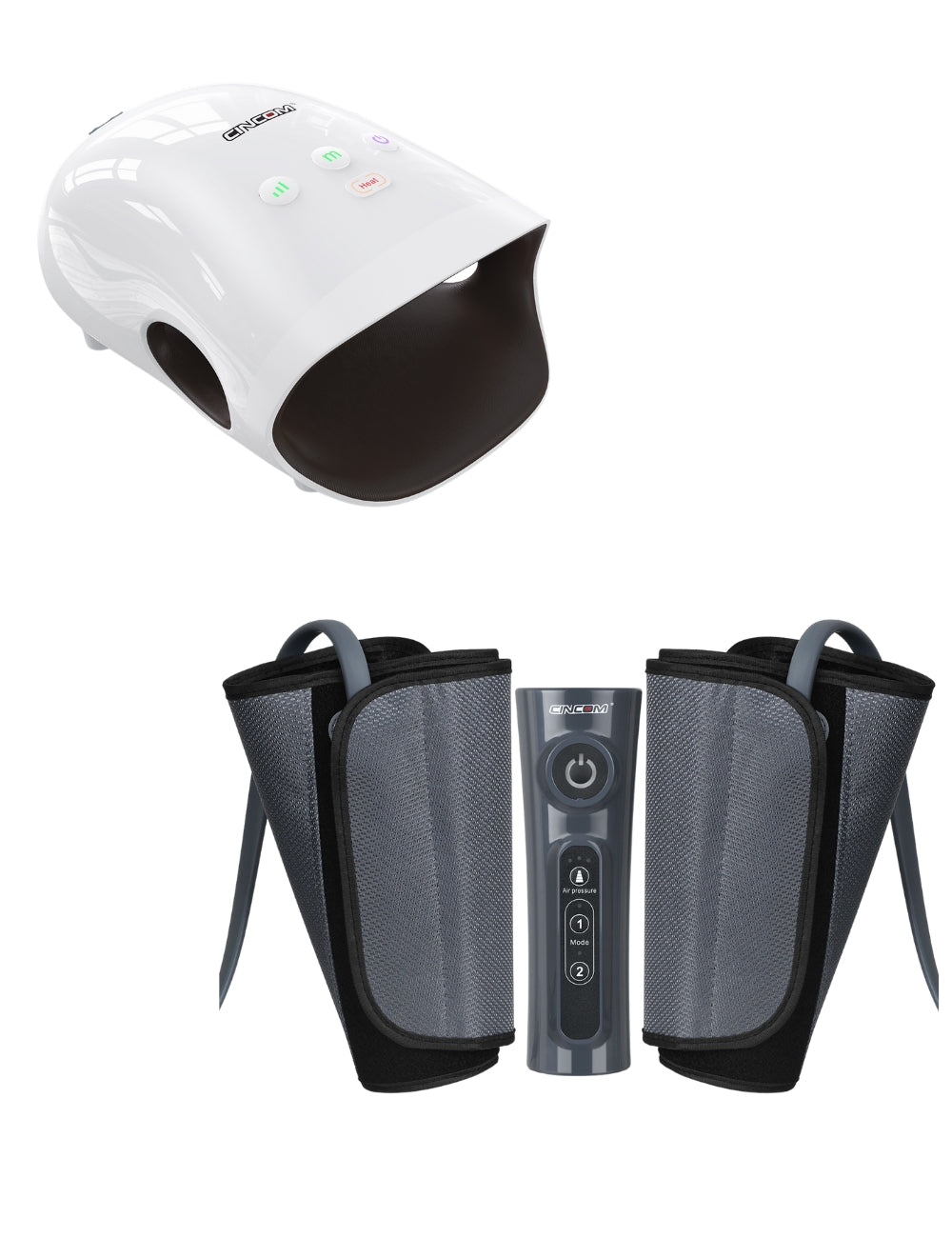 Hand Massager 026H & Compression Calf Massager 010A