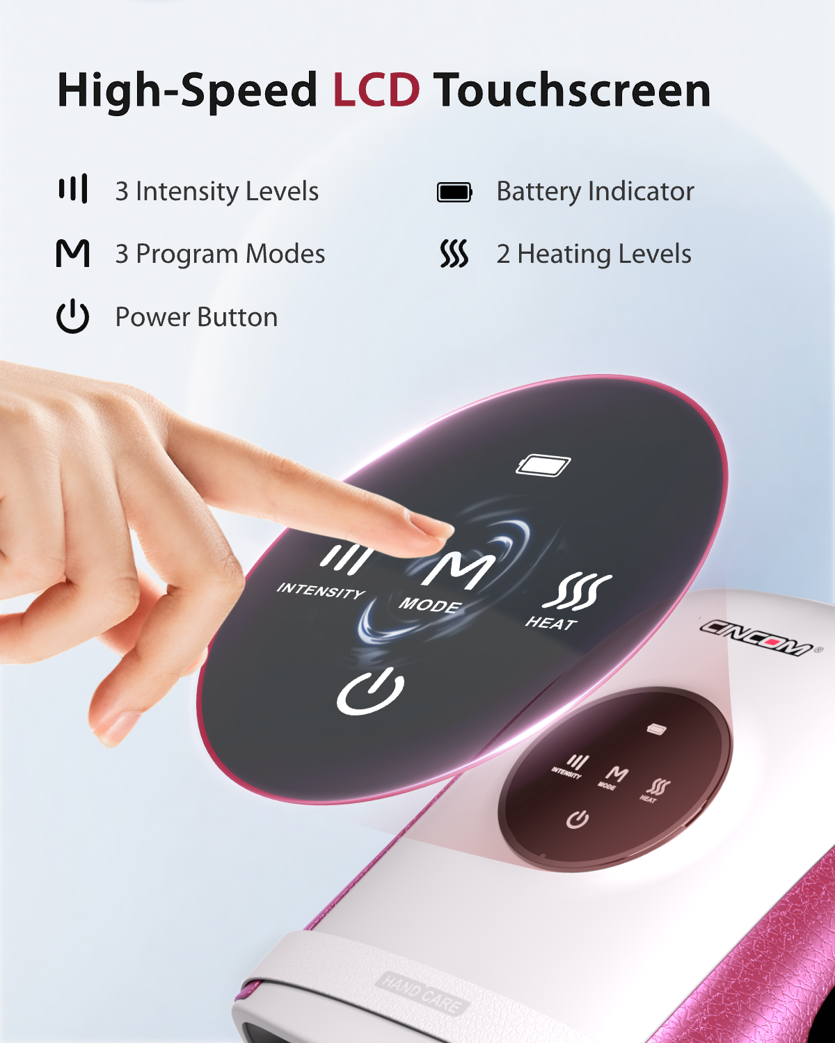 CINCOM SmartTouch Hand Massager for Finger & Hand Relaxation