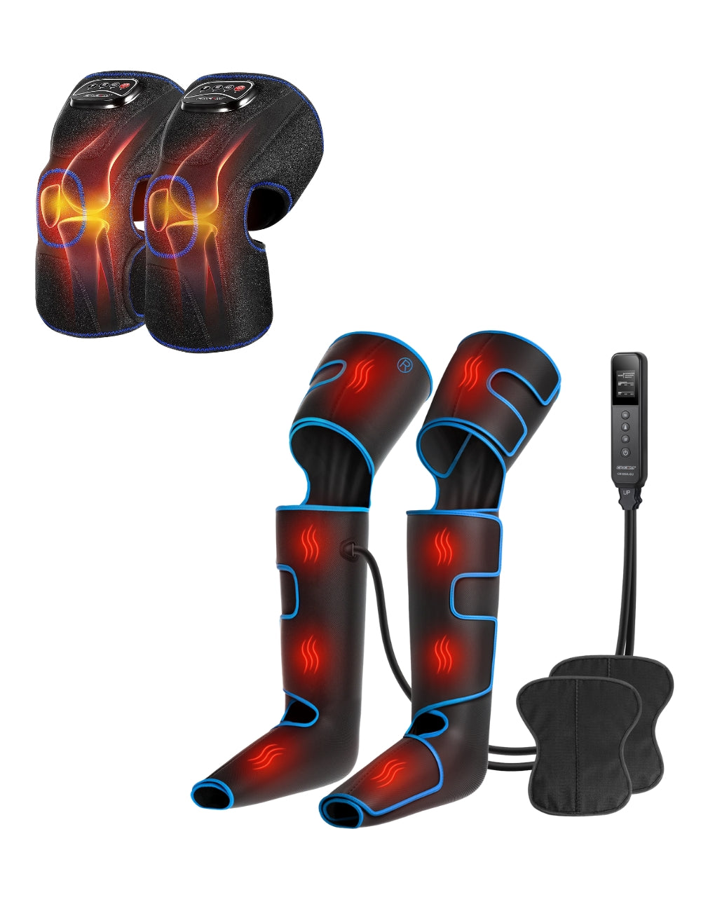 Leg Massager with Heat 080A & Knee Massager 066K