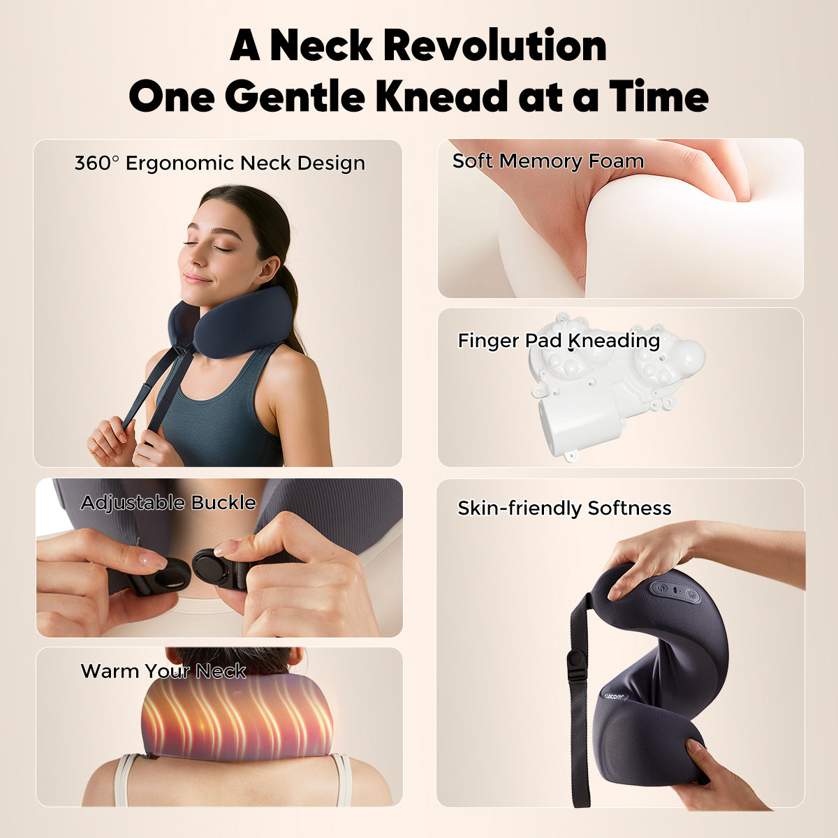 CINCOM U-Shaped Neck Massager Pillow CM-128N