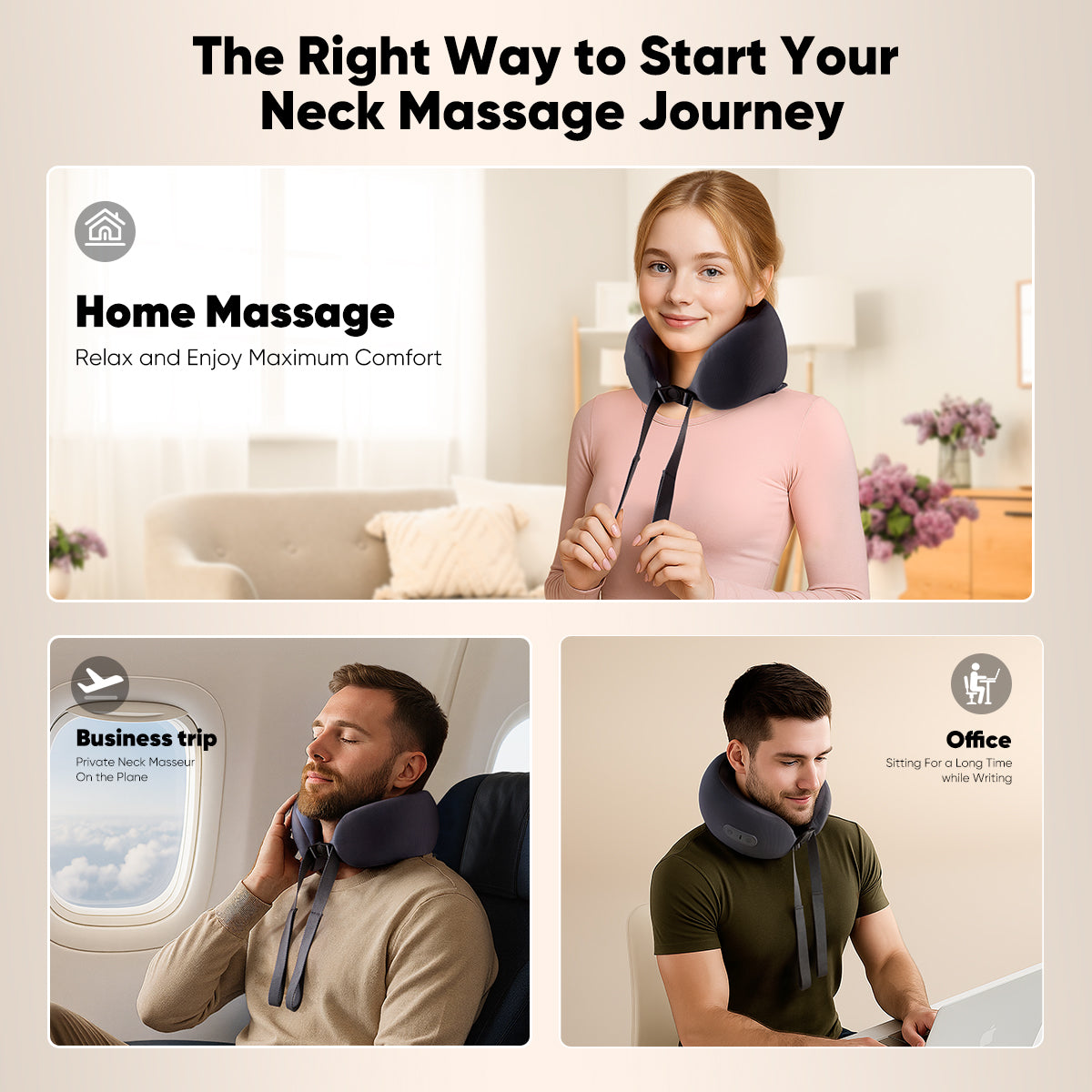 CINCOM U-Shaped Neck Massager Pillow CM-128N