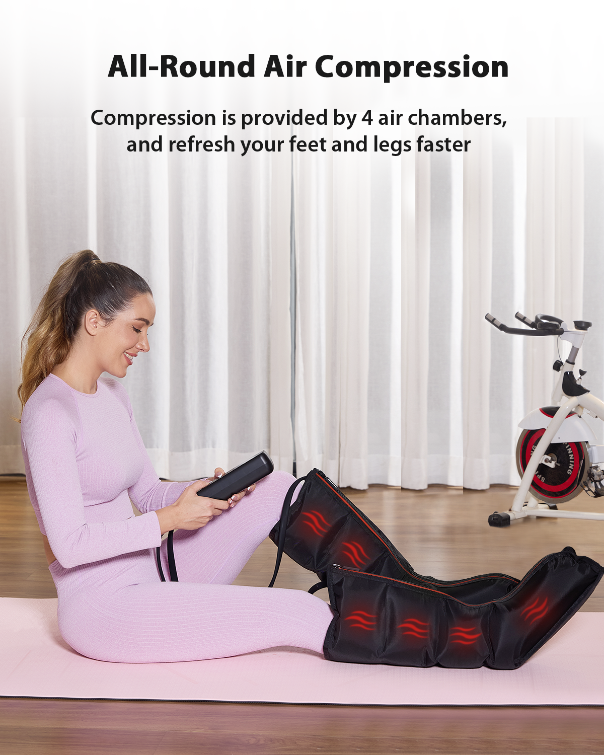 CINCOM Premium Foot and Leg Massager with Heat 102A