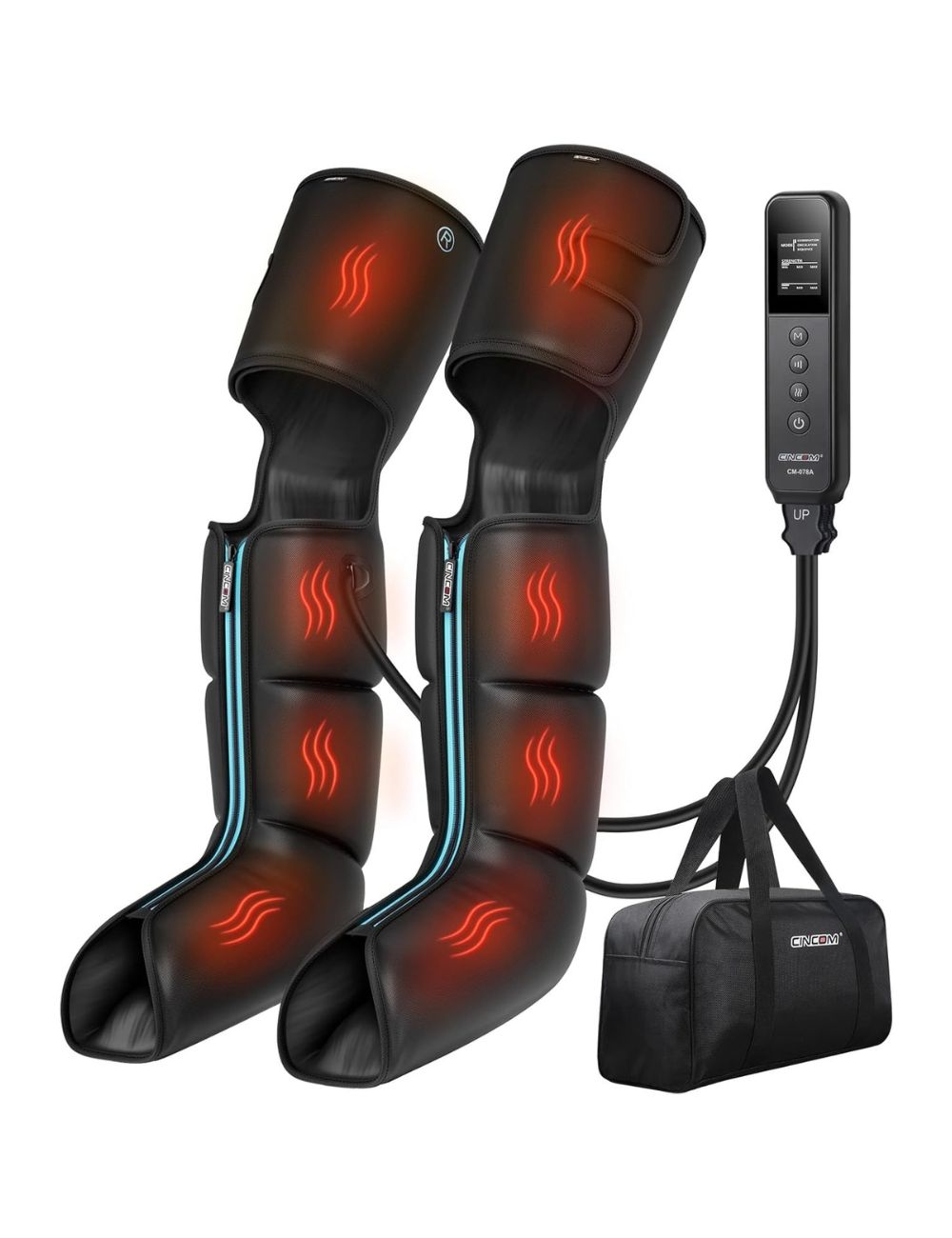 CINCOM Upgraded Full Leg Massager with Heat for Foot, Calf & Thigh Comfort