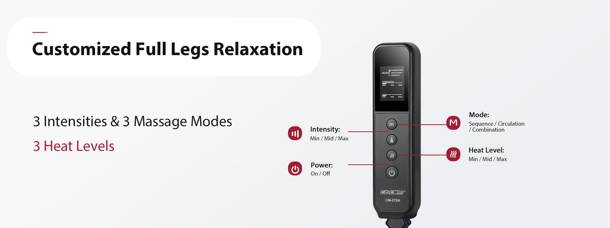 Buy - Zipper Leg Massager Machine With Heat | Shop & Relax – CINCOM