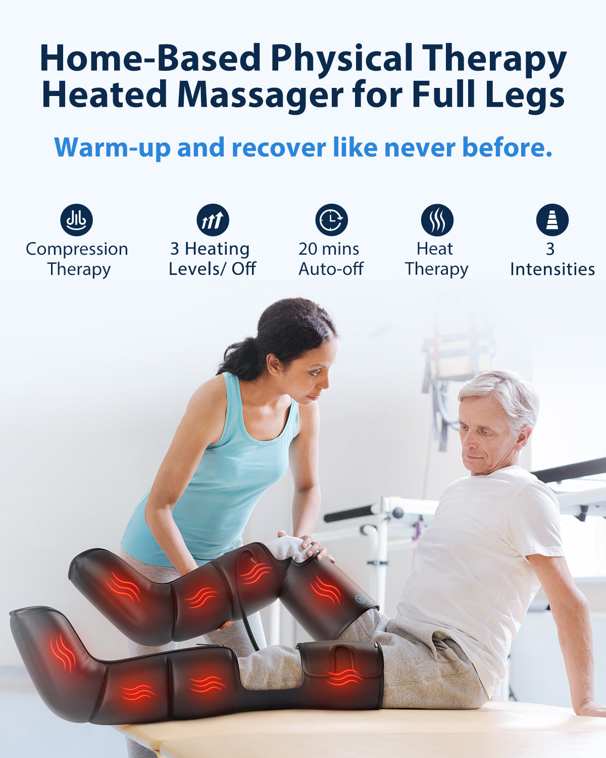 CINCOM Premium Foot and Leg Massager with Heat 102A