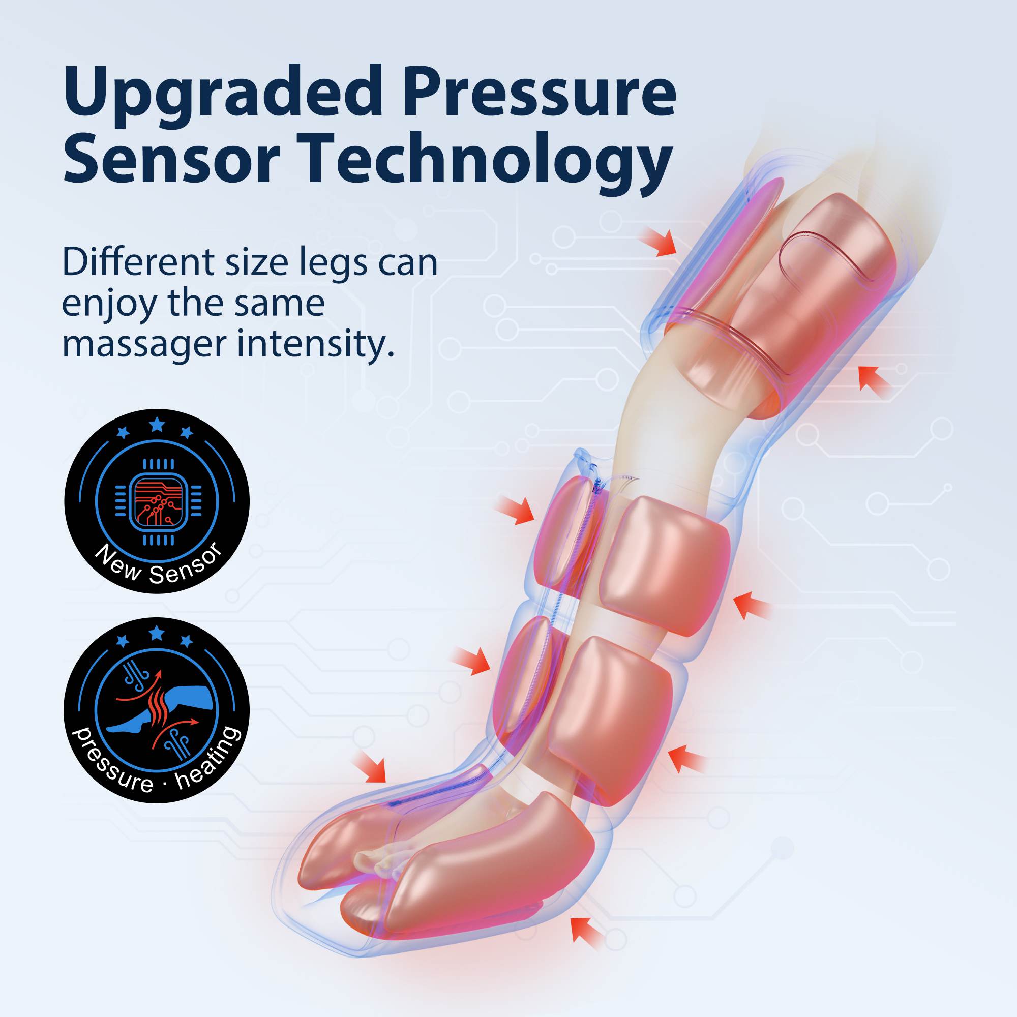 CINCOM Upgraded Leg Massager with Heat 078A