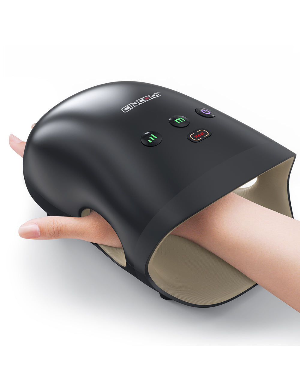 CINCOM Cordless Hand Massager with Heat 026H