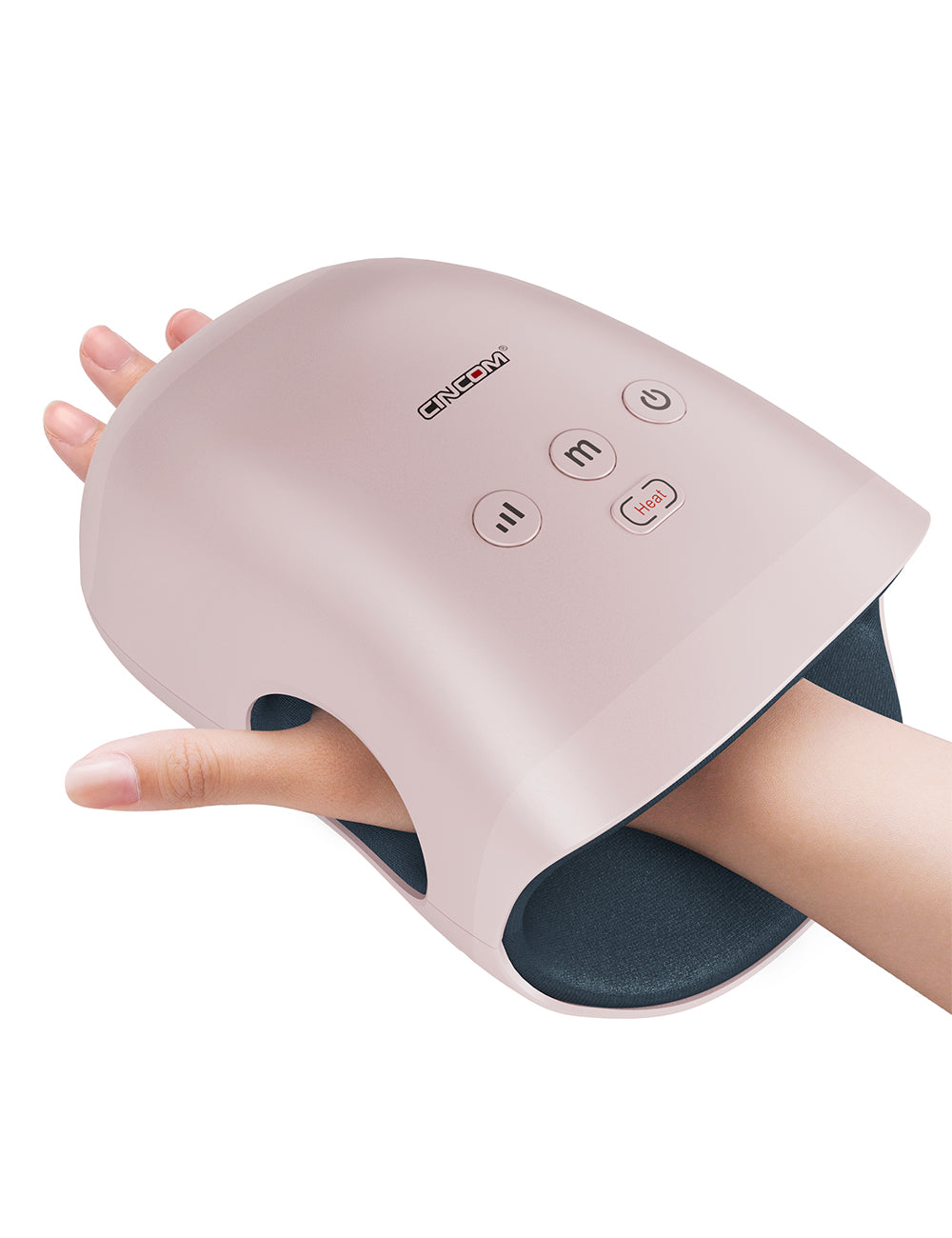 CINCOM Cordless Hand Massager with Heat 026H-Pink