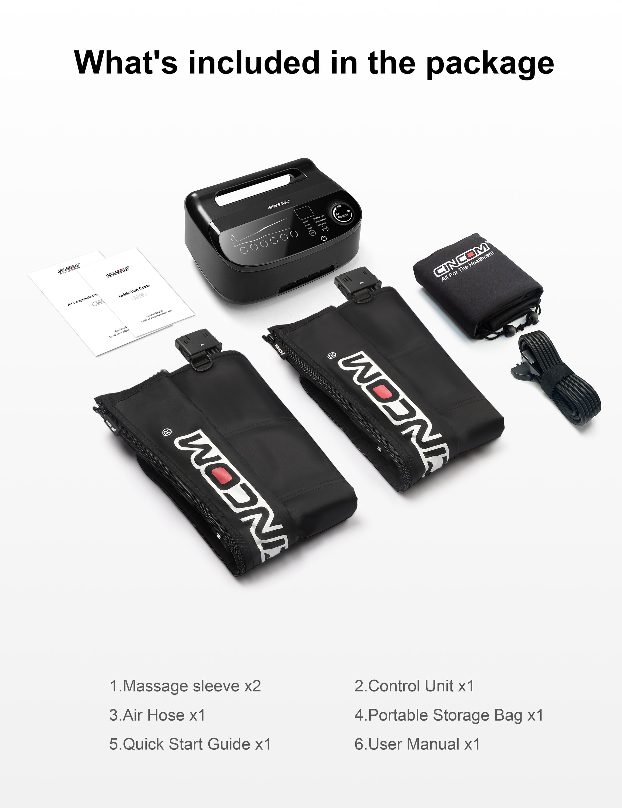 CINCOM Shareable Full-Body Recovery Kit – For Leg, Hand & Neck